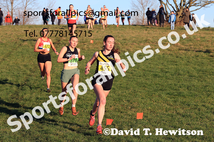Womens under-17s and under-20s 2024 NECAA Cross Country Champs., Temple Park, South Shields. Photo: David T. Hewitson/Sports for All Pics